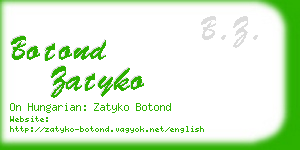 botond zatyko business card